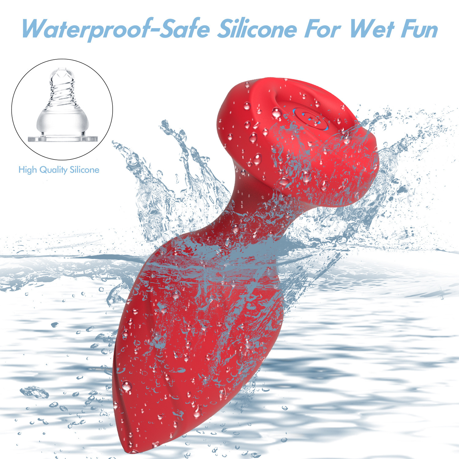 Butt Plug With 10 Frequency Remote Control Vibration Unisex Toy_voghion.com
