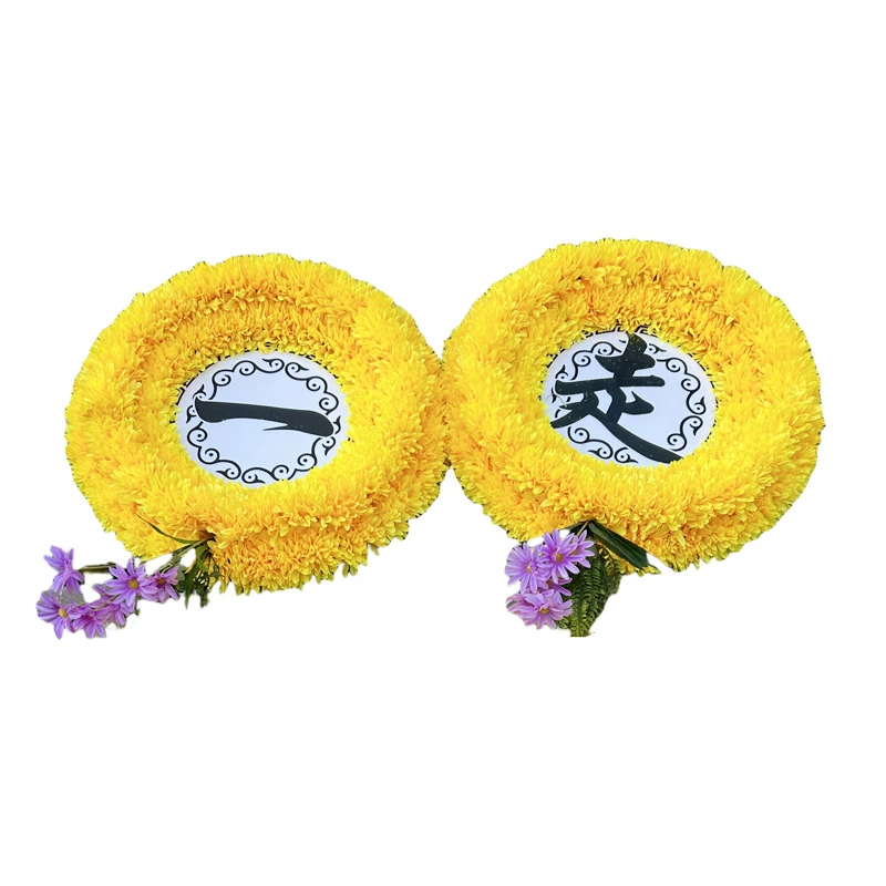 Direct-from-factory funeral supplies: lifelike wreath combo wall-hanging arrangement for funeral homes, wishing farewell decorative wreath