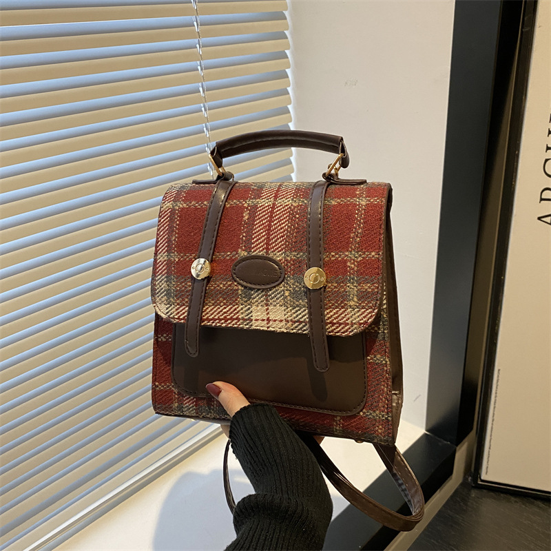 Mochila de cremallera de nicho de alto nivel para mujeres 2024 nueva moda mochila de damas para estudiantes multicolor de hombro