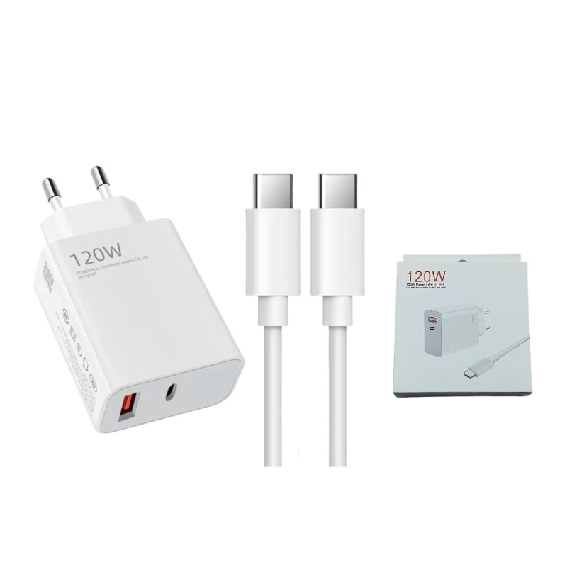 适用于小米120W欧规充电器快充typec数据线67w双口USB手机充电头|undefined