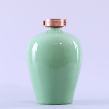 景德镇陶瓷酒瓶家用白酒小酒壶装酒坛子密封酒罐5斤青瓷酒壶家用
