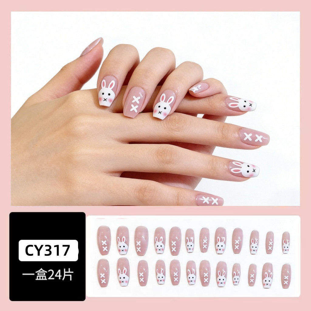 Uñas de uñas largas portátiles Parche de uñas postizas desmontables Sensación de alto nivel Venta al por mayor de uñas portátiles de venta caliente transfronterizas