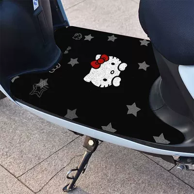 Foot Mats, Anti-Slip and Wear-Resistant Wire, Avtomobil döşəmə paspasları - zx-kitty-foot-pad-17-3060-silk-circle-small-self-cutting