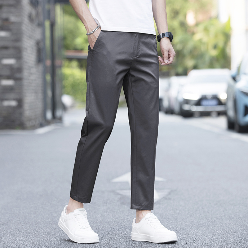 989 dark gray cropped pants
