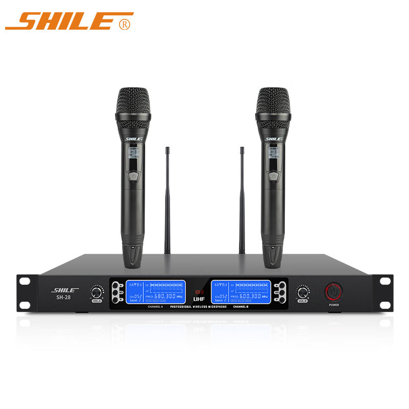 Lionle Wireless Microphone True U-Band One-To-Two Microphone for Conference Hosting, Ktv, Professional Stage, Home Karaoke