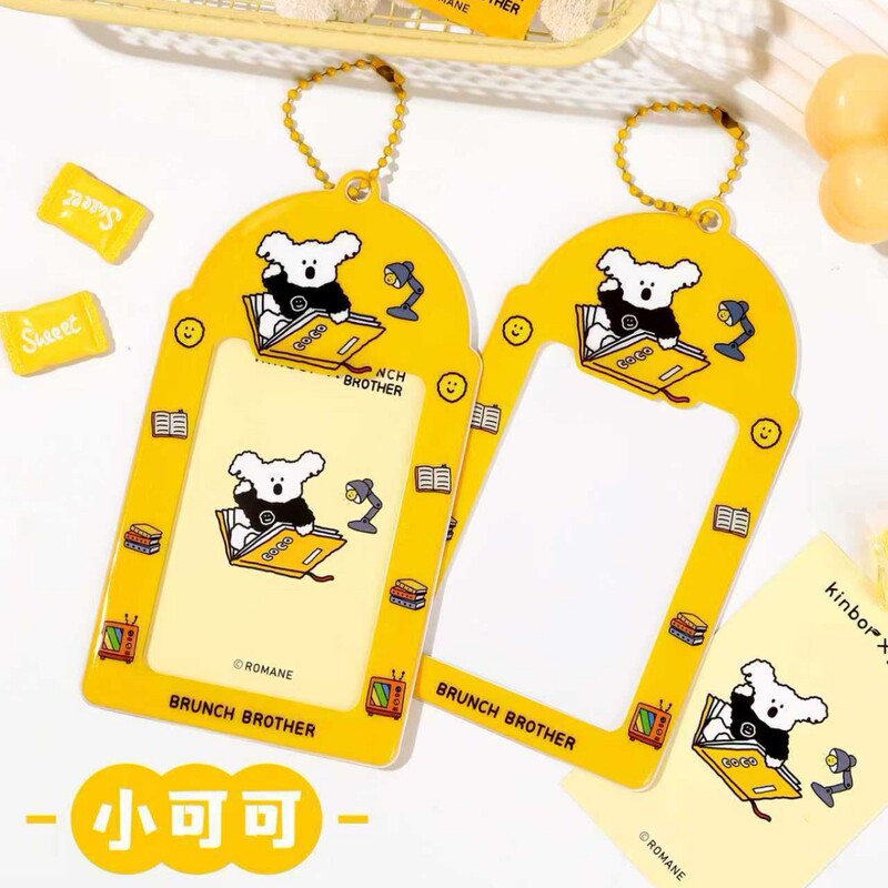 New Jelly Card Holder - Little Coco Little Pepper Dog Cartoon Id Holder Children's Lanyard Cute Badge School Badge