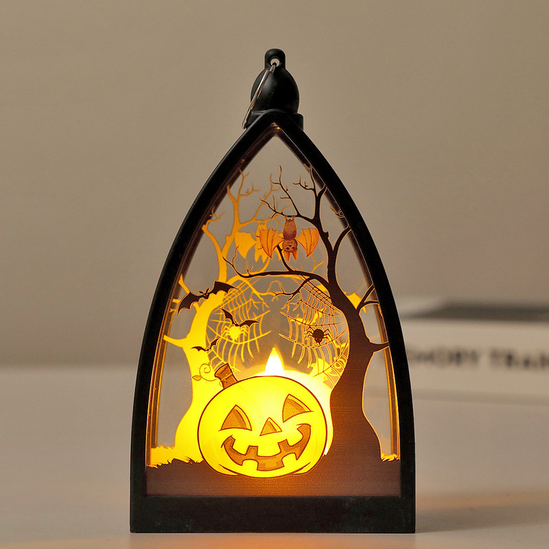 ハロウィン装飾電子風ランプデスクトップ装飾品ホリデーデコレーションハロウィン雰囲気装飾小道具|undefined
