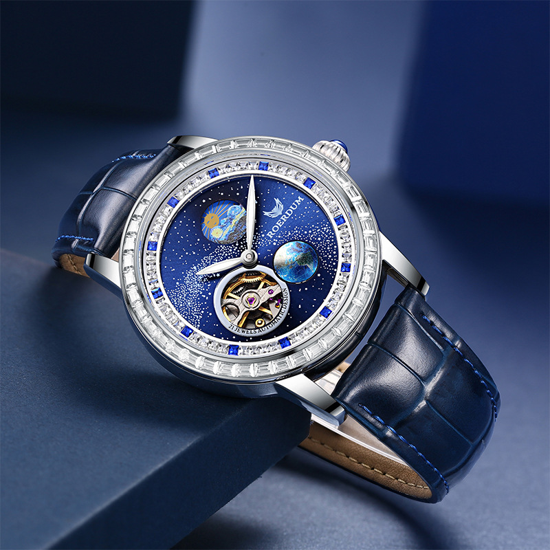 Raulton Roerdum Wandering Planet Fully Automatic Mechanical Watch Men's Watch Star Cut Out Fashion Men's Watch