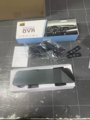 reverse camera, integrated car DVR — Driving recorder - 5inch-touchscreen-dual-lens