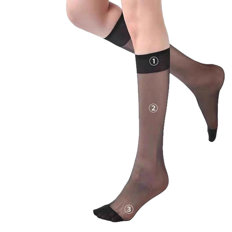 【Crystal Beautiful Leg Socks】Летние женские носки на икры, длинный цилиндр, тонкие нескользящие носки, носки без заметных швов