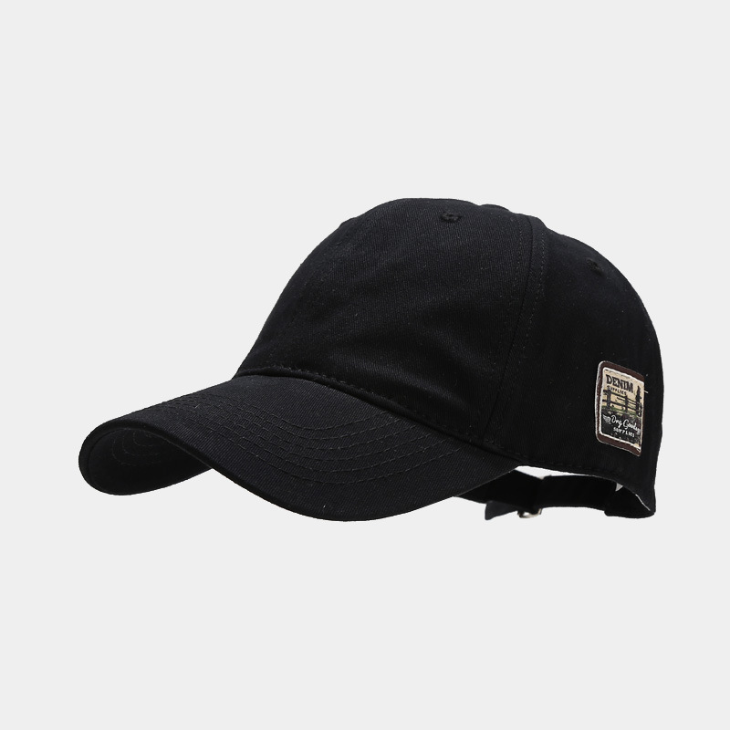 Retro patch big head circumference baseball cap show face small street trend hip-hop peaked cap couple casual hat_voghion.com