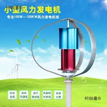 厂家100W200W300W垂直轴小型风力发电机风光互补12V24V路灯麦太保