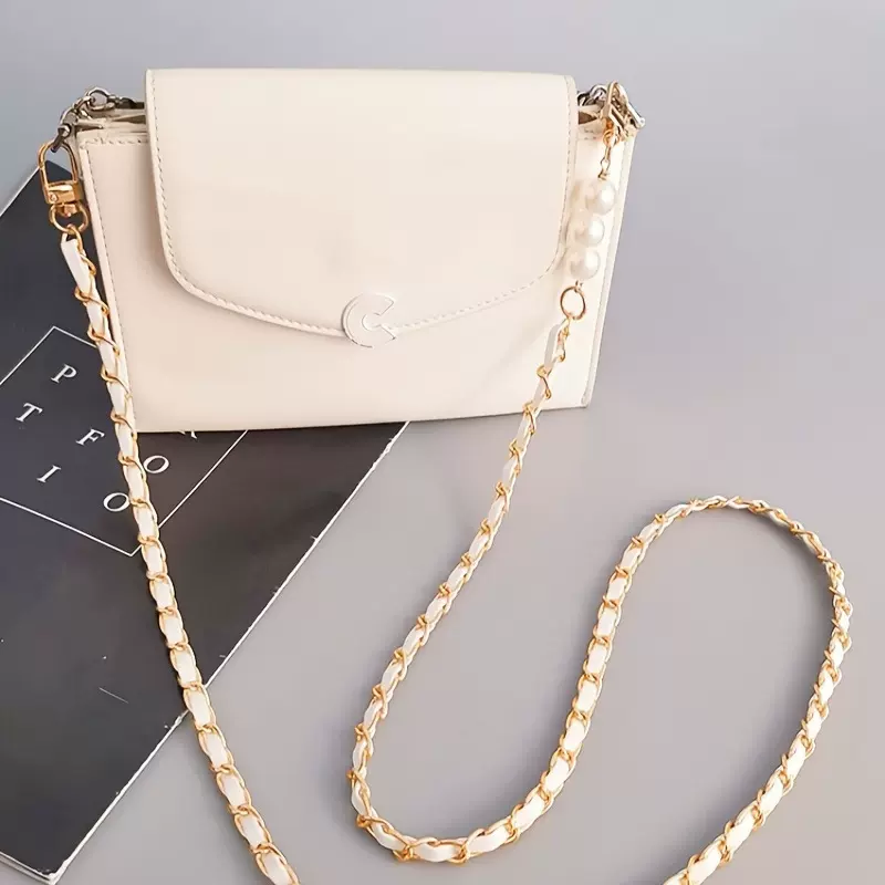 时尚长款手机挂绳珍珠细节可调节可拆卸防丢挂链包包替换链挂绳