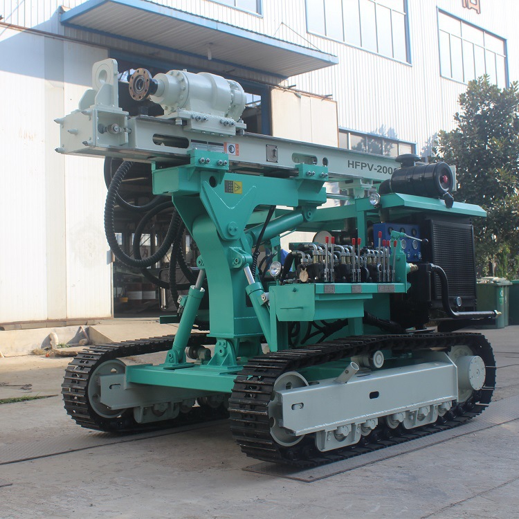 HFPV-200液压履带打桩机多功能光伏太阳能钻机