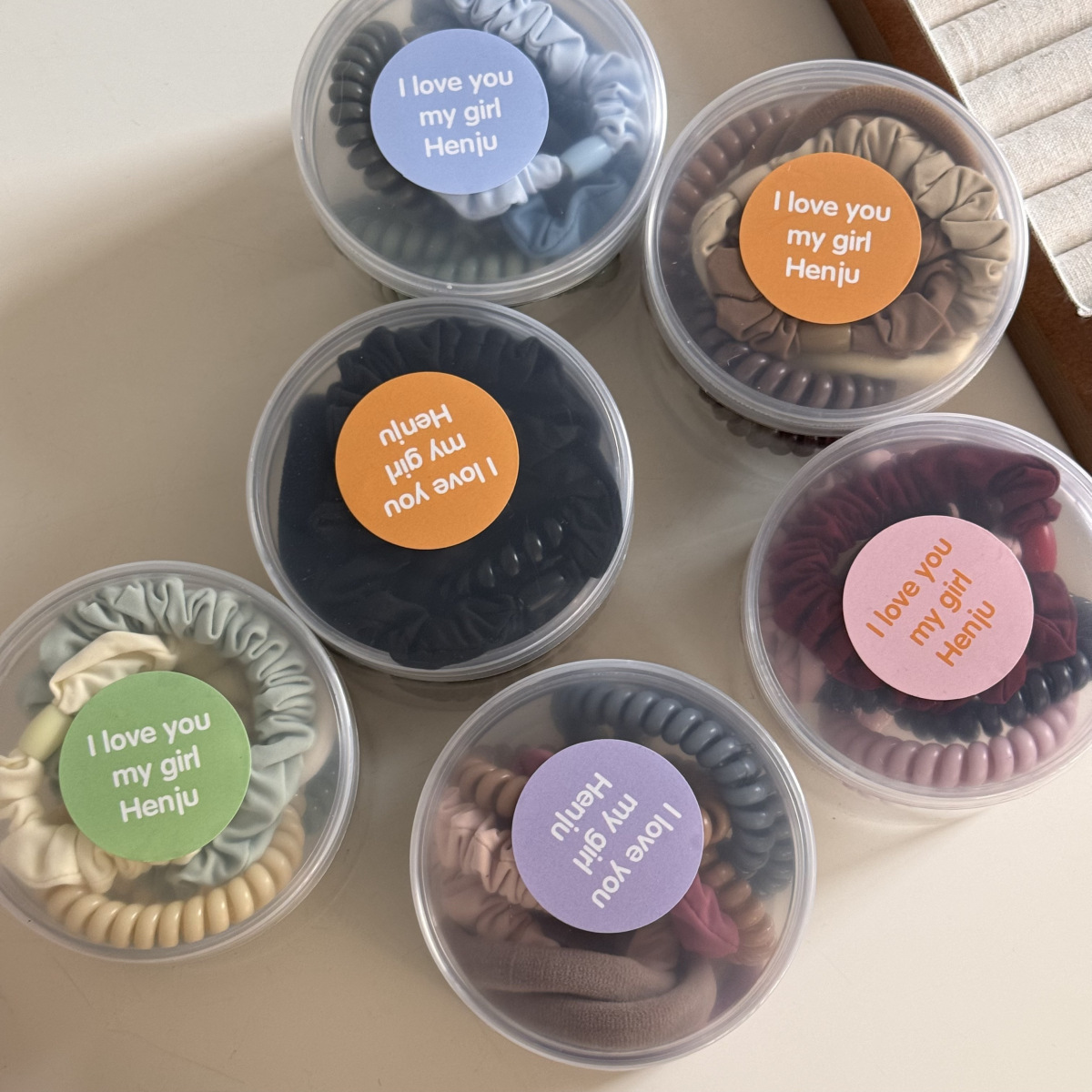 Diez piezas en caja simple doblado línea telefónica bobina de cabello 2024 nuevo versátil de alta elasticidad correa de correa duradera