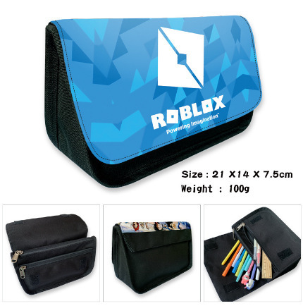 3D 新しい Roblox ROBLOX 二層鉛筆バッグ筆箱小中学生文具箱|undefined
