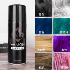 VANGIN使い捨て染色スプレー男性と女性のための一時的なヘアカラー染色剤黒のヘアスプレー卸売