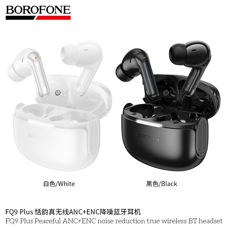 BOROFONE FQ9 Wireless ANC ENC Noise Reduction Sport Bluetooth Headset for Apple Samsung Smartphone BOROFONE FQ9 Wireless ANC ENC Noise Reduction Sport Bluetooth Headset for Apple Samsung Smartphone