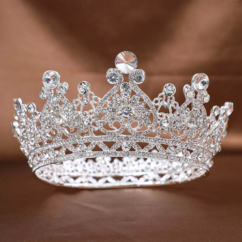 Foreign trade hot-selling rhinestone crown tiara European style bridal alloy crown hair accessories Baroque dress makeup accessories