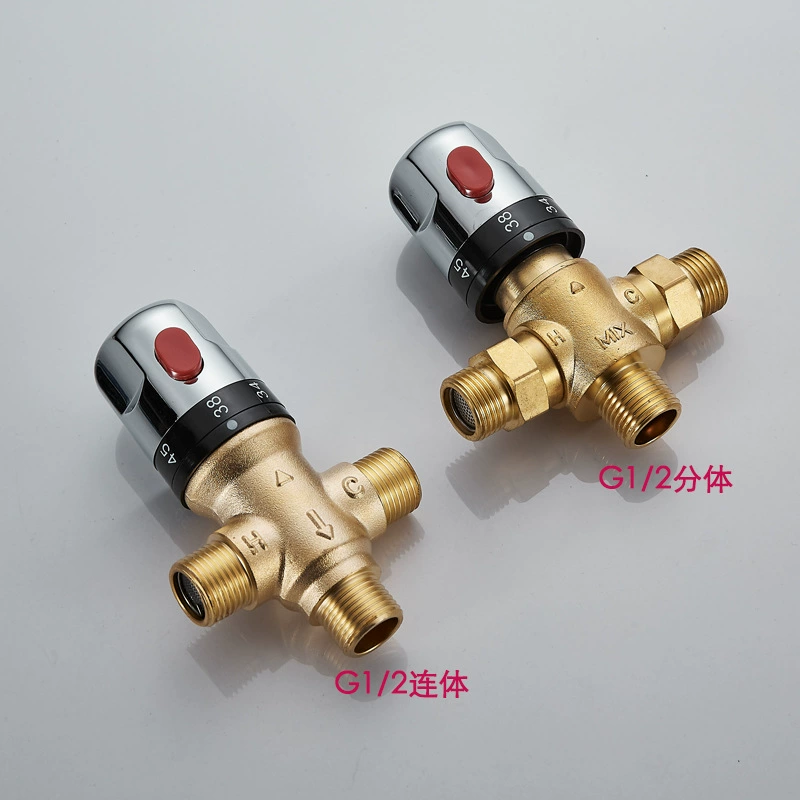 Клапан с постоянной температурой G1/2 из цельномедного четырехчетвертного термостата