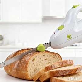 跨境电商 电动面包刀烘焙不锈钢锯齿刀切面包刀锯肉刀海绵切割刀