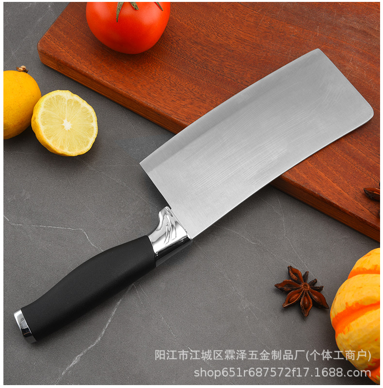 7-Piece Kitchen Knife Set - Stainless Steel with Rice Cooker Holder