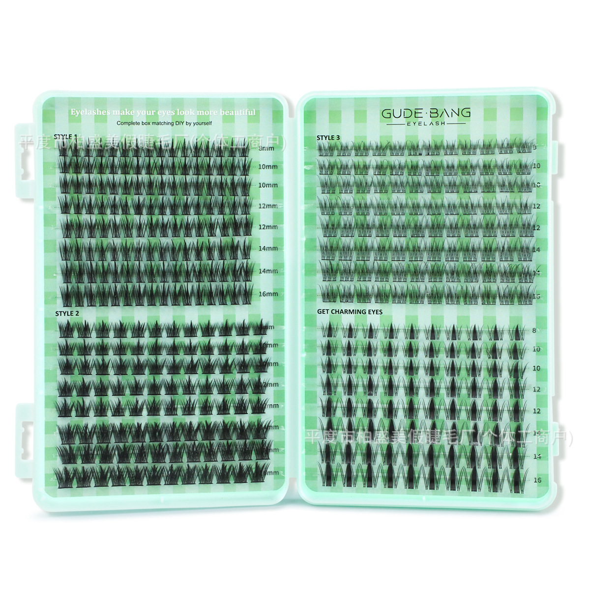 Nuevos productos transfronterizos 400 haces de pestañas DIY, pestañas falsas, pestañas salvajes, pestañas de cauda de pescado, pestañas falsas, pestañas falsas