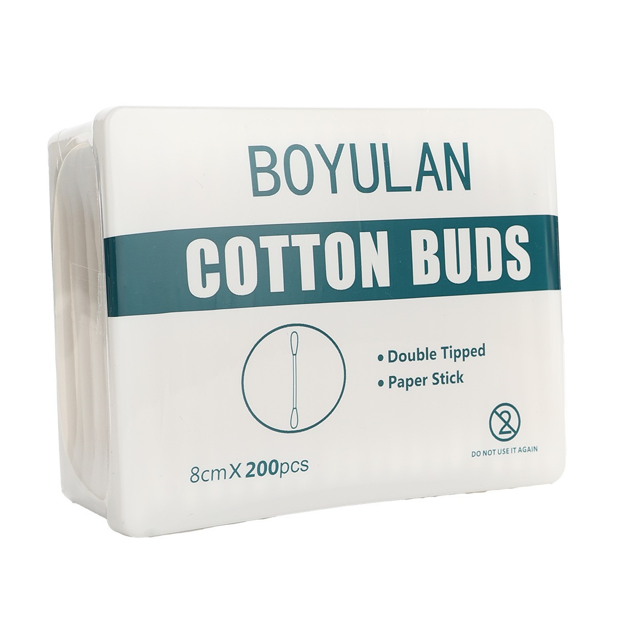 Hisopos de algodón desechables de doble punta con punta de papel (premium), 100/unidad, hisopos de algodón absorbentes para limpieza y desinfección, grado médico transfronterizo aprobado por la FDA