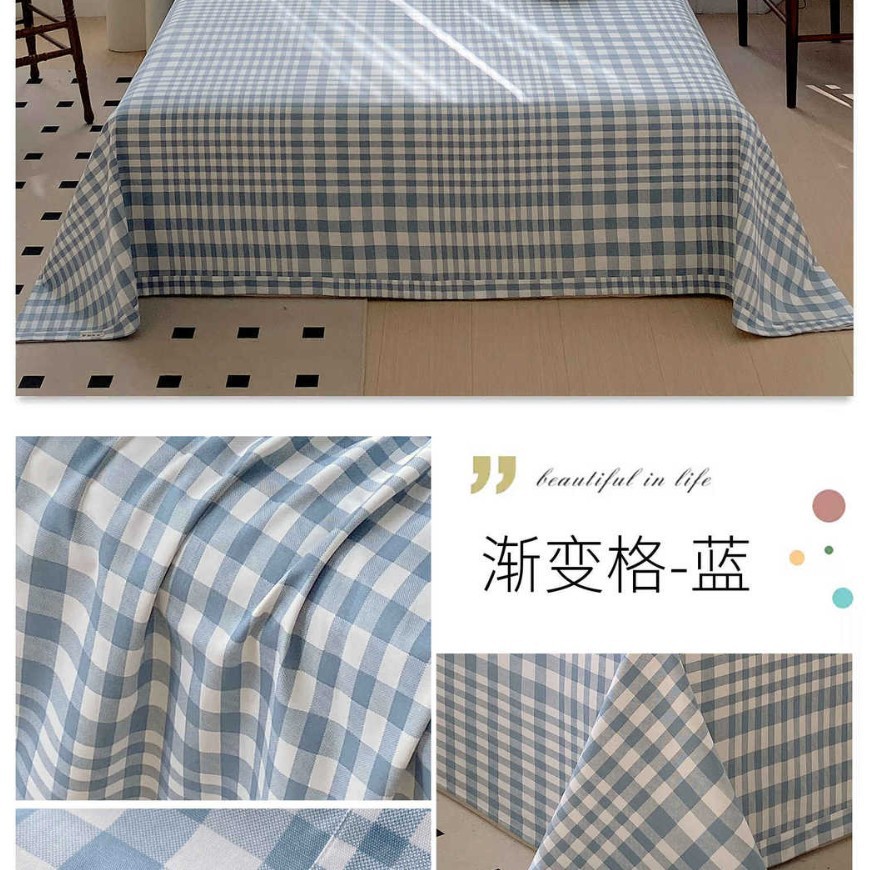 2025 nuevo estilo Clase A sábanas de tela gruesa vieja de algodón 1 pieza 100 algodón edredón de dormitorio de verano juego de tres piezas de funda de almohada individual