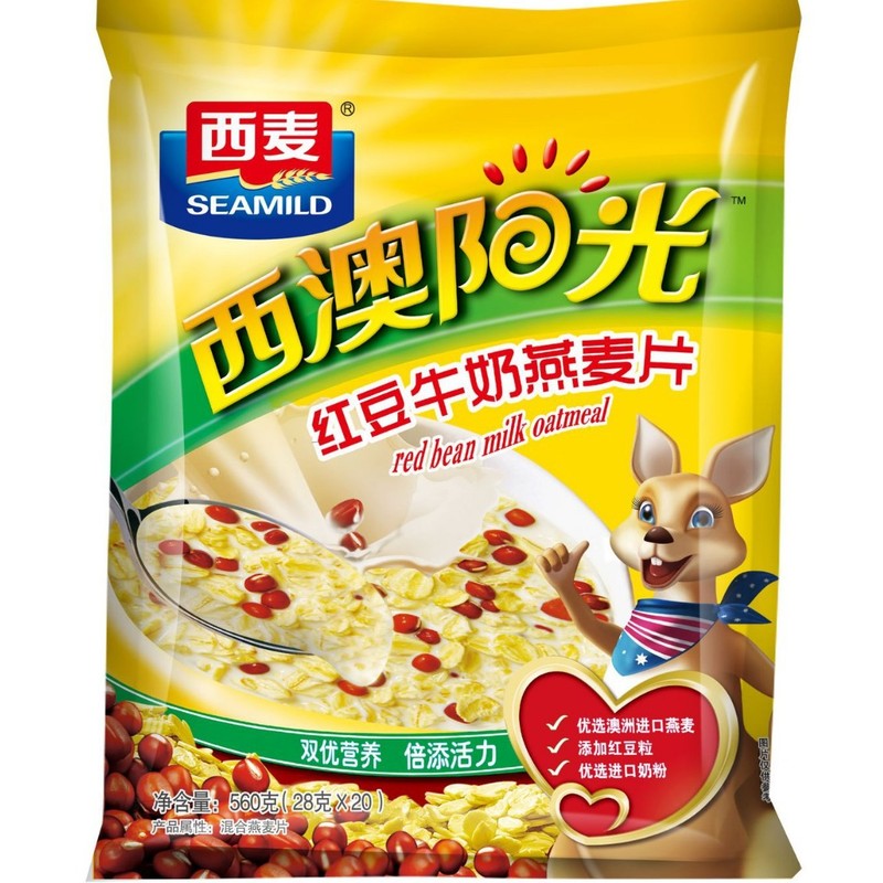 【西麦西澳阳光牛奶燕麦片560g系列】红枣核桃即食营养冲调燕麦片|undefined