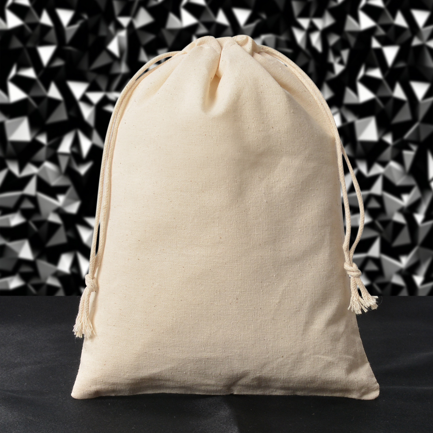 Bolsa de algodón de color natural, bolsillo con cordón, joyería, almacenamiento de granos diversos, bolsa de algodón con boca de cordón de algodón transpirable, logotipo impreso image 15