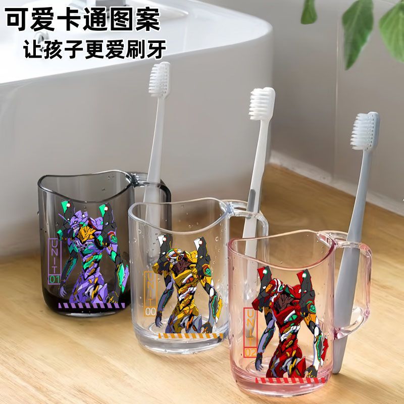 Evangelista dibujos animados cepillo de dientes tazas de enjuague encantador tazas de lavado casero de plástico bebé niño tanque de dientes para niños