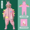 2 pink rabbit single piece raincoat