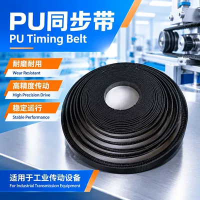 High-precision synchronous belts ensure stable operation; polyurethane toothed belts are used in industrial equipment for wear-resistant transmission; synchronous belt accessories (Avtomobil ötürücü kəmərləri)