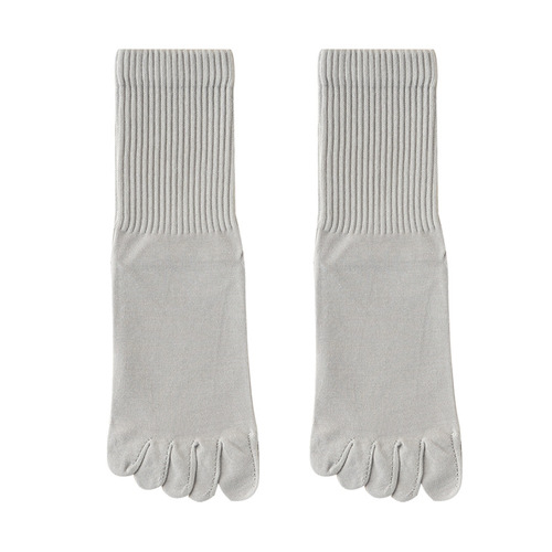 Men's socks spring new five-toe socks anti-pilling boneless suture mid-calf socks high-top split toe socks men's cotton socks