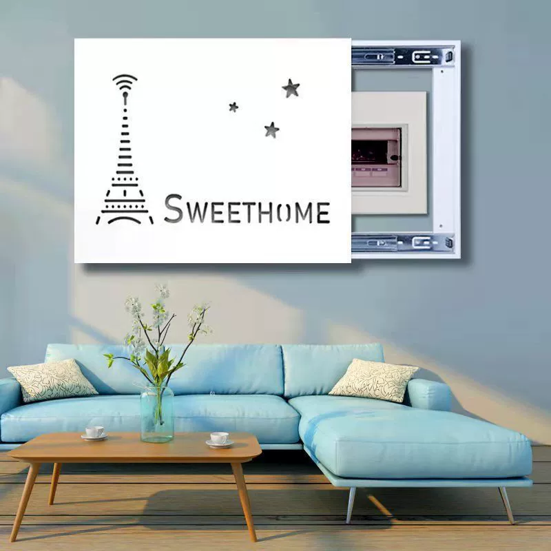 White board electric meter box decorative painting switch box shielding box distribution box network cable box multimedia power switch decoration