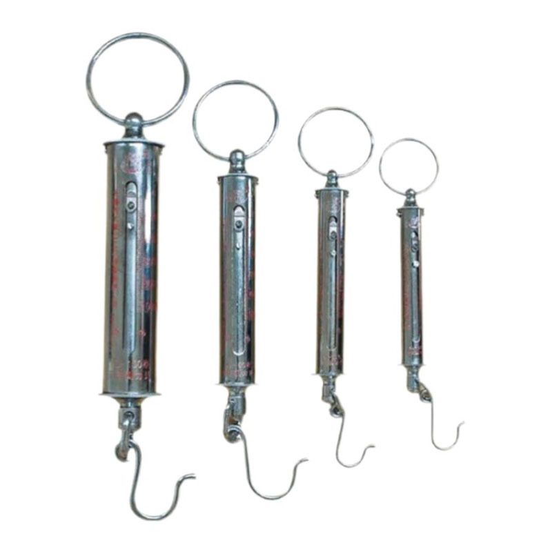 후크 규모 힘 측정 도구 실험 장력 테스터가있는 KL 시리즈 튜브 유형 동력계 스프링 금속 튜브 유형