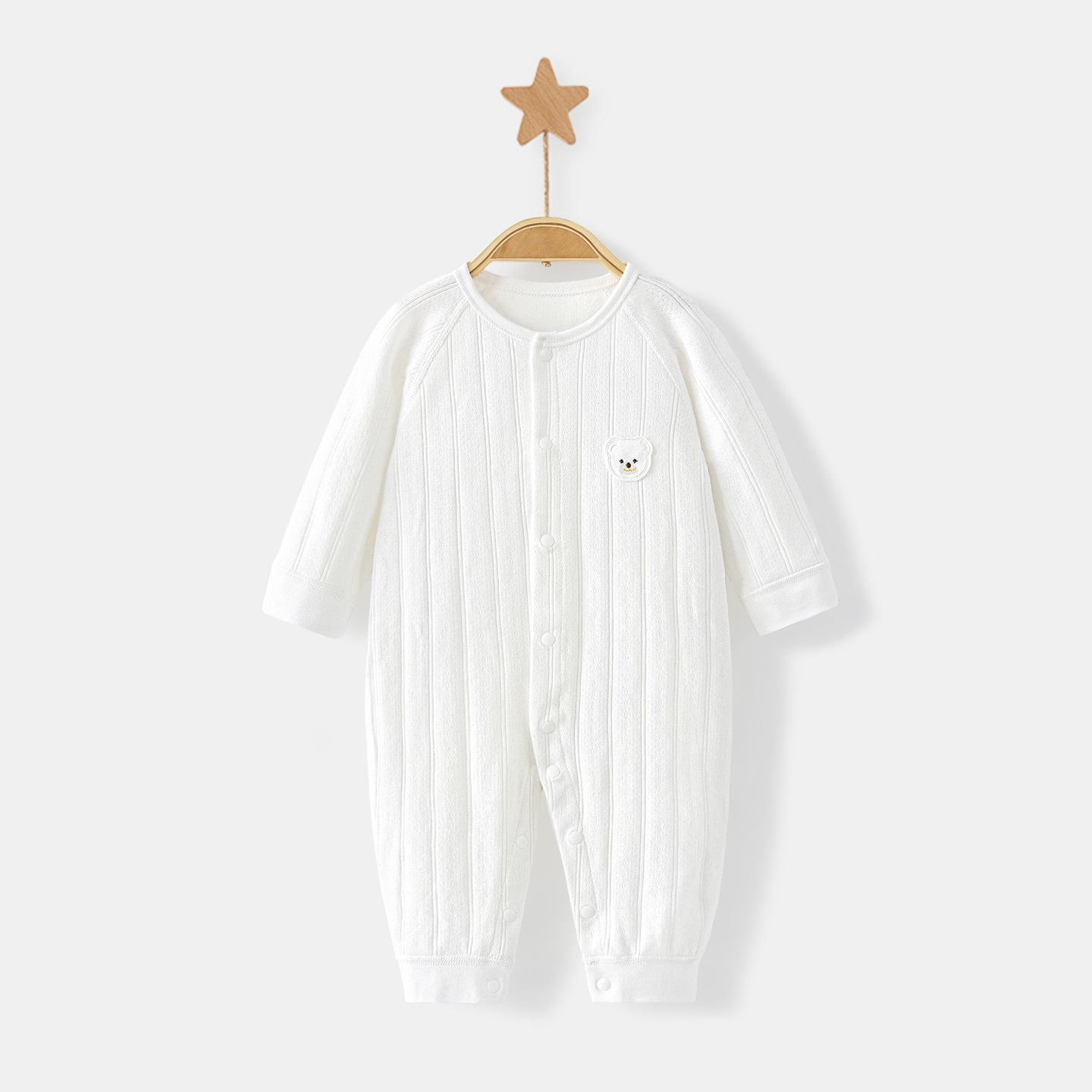 Ropa de bebé recién nacido primavera y otoño algodón vestido de otoño ropa de abrigo infantil delgada apretada base bata de bebé hombre y mujer