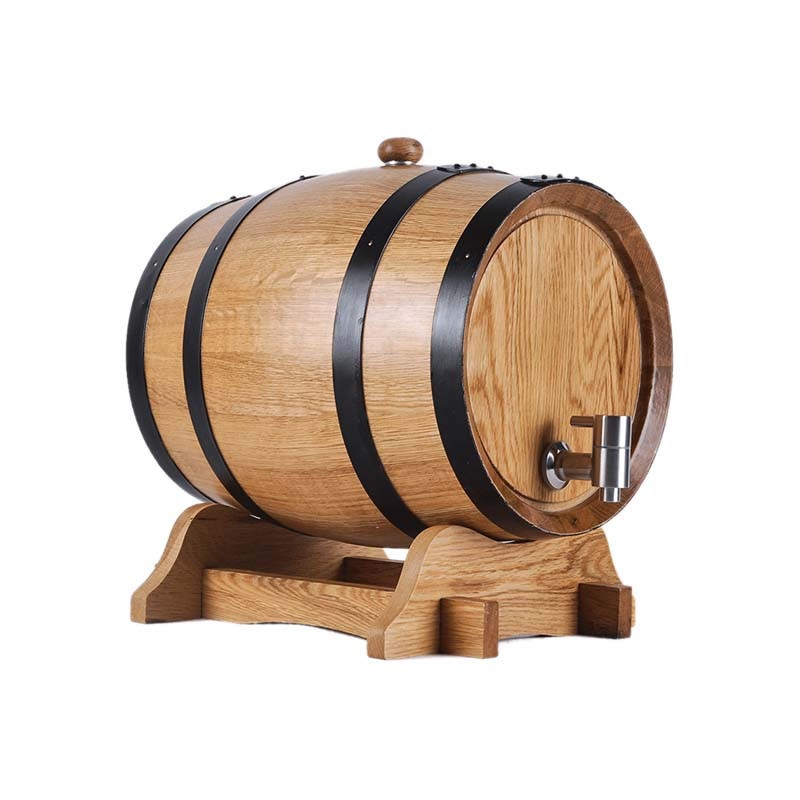 Oak barrel, oak wine barrel, roasted and carbonized, without inner lining, for red wine, whiskey, and brandy aging