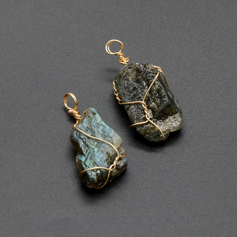 Natural water, crystal, pendant, natural ore, necklace, sweater, accessory, handmade, (Cross-border trading)