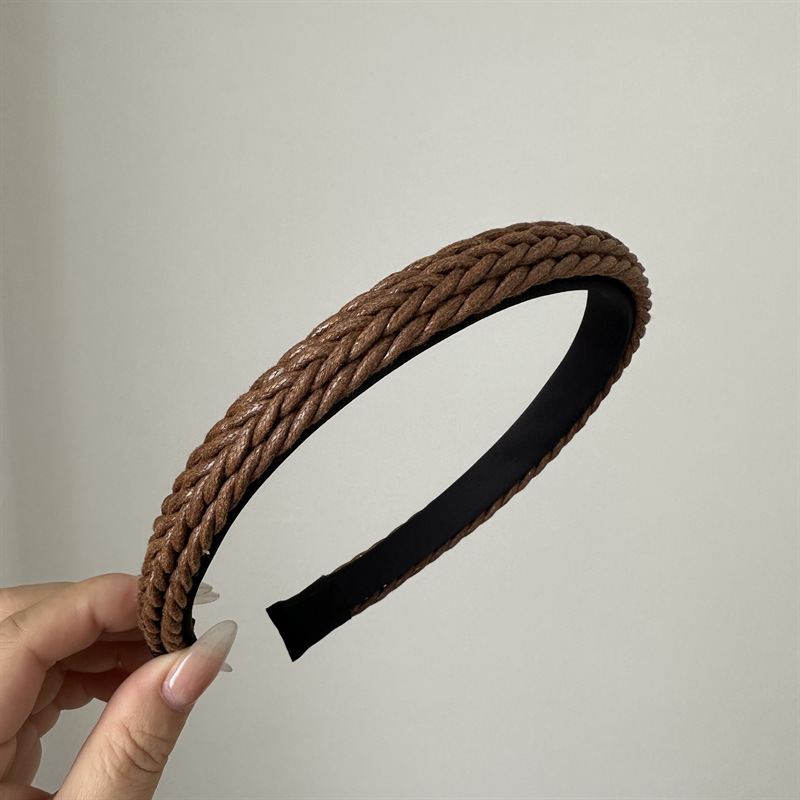 Fascia per capelli larga con torsione in stile artistico, stile coreano, versatile, per lavare il viso, temperamento, ragazza, retrò, nuovi accessori per capelli_voghion.com