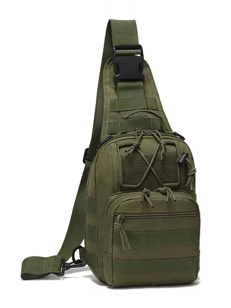 Amazon Hot Selling Oxford Cloth Riding Bag Outdoor Sports Small Chest Hanging Bag Single Shoulder Crossbody Outdoor Tactical Chest Bag