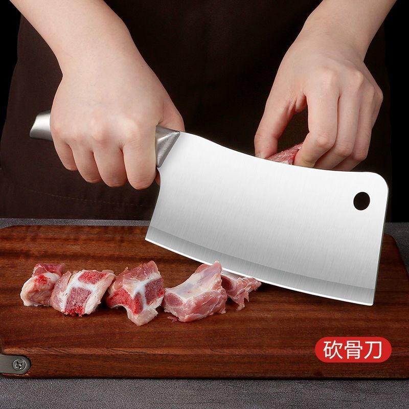 Cuchillo de cocinero, cuchillo de corte afilado, cuchillo de corte de hueso, cuchillo de corte de acero inoxidable, cuchillo de corte afilado.