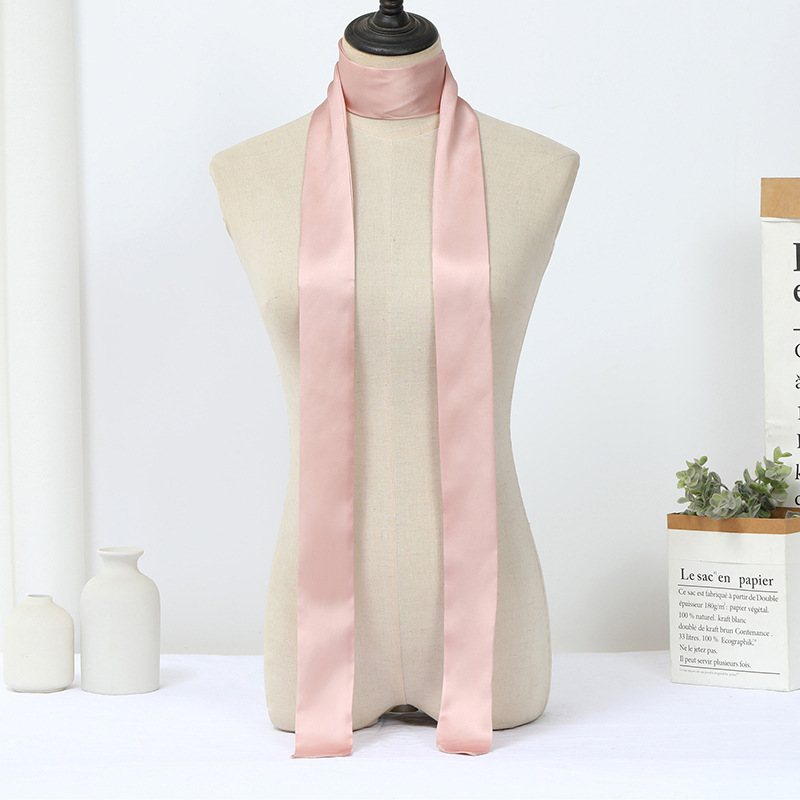 韓国版の細い細い長さの小さいスカーフの女性はバッグの取っ手を縛って春夏の秋のシフォンのプリントの小さいスカーフのマフラーを持ちます。|undefined