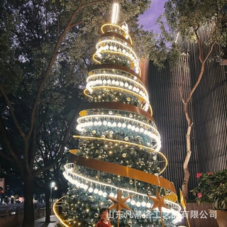 大型圣诞树常年现货批发 商场中庭景区美陈 出口标准可配套装饰
