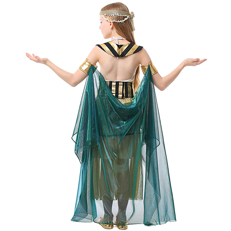 Halloween traje de los niños cosplay faraón egipcio Cleopatra etapa drama rendimiento ropa baile