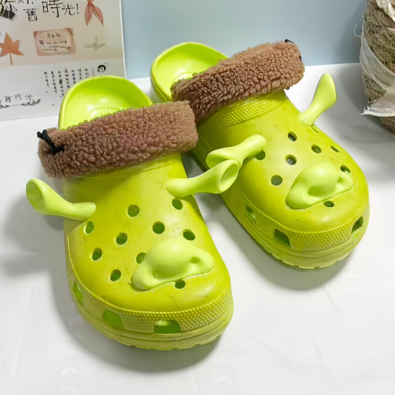 New Shrek Collaboration Non-Slip Sandals for Men and Women, Lightweight and Breathable Outdoor Parent-Child Beach Shoes