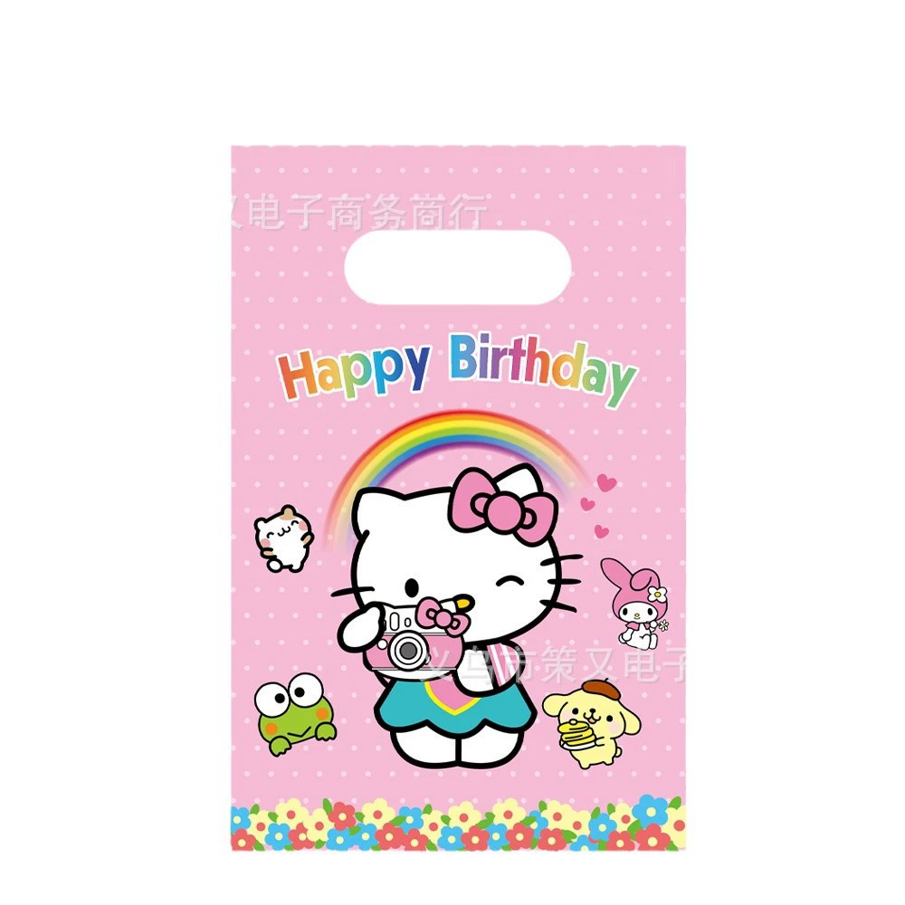 Hello Kitty, симпатичная сумка для хранения, льняная сумка, подарок на день рождения