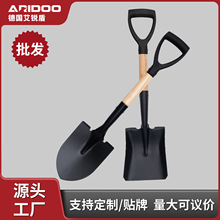 批发户外铲子挖土神器锰钢铲加厚铁锹尖头大号种菜铁锨农用工具
