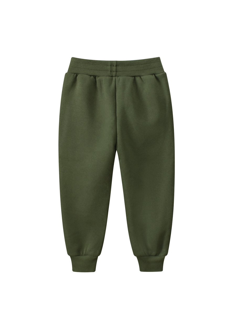 Ropa infantil 27kids, otoño e invierno, nueva colección 2024, pantalones deportivos de forro polar para niños, pantalones jogger para bebés, venta al por mayor